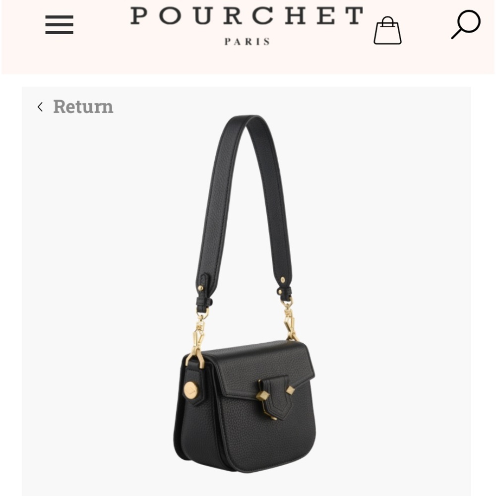 Pourchet Paris Sevres black flap bag small - Picture 7 of 17